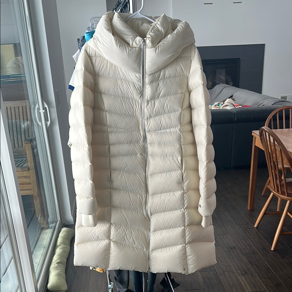 Soia & Kyo Women's Cream Puffer Coat Size XL